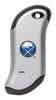 Front shot of NHL Buffalo Sabres: HeatBank® 9s Silver Rechargeable Hand Warmer