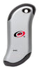 Front shot of NHL Carolina Hurricanes: HeatBank® 9s Silver Rechargeable Hand Warmer