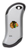 Front shot of NHL Chicago Blackhawks: HeatBank® 9s Silver Rechargeable Hand Warmer