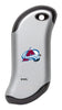 Front shot of NHL Colorado Avalanche: HeatBank® 9s Silver Rechargeable Hand Warmer