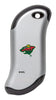 Front shot of NHL Minnesota Wild: HeatBank® 9s Silver Rechargeable Hand Warmer