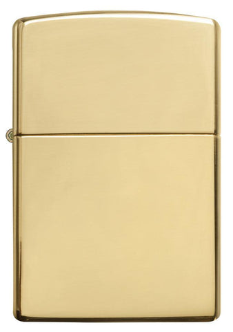 18 Kt. Gold lighter standing at a 3/4 angle