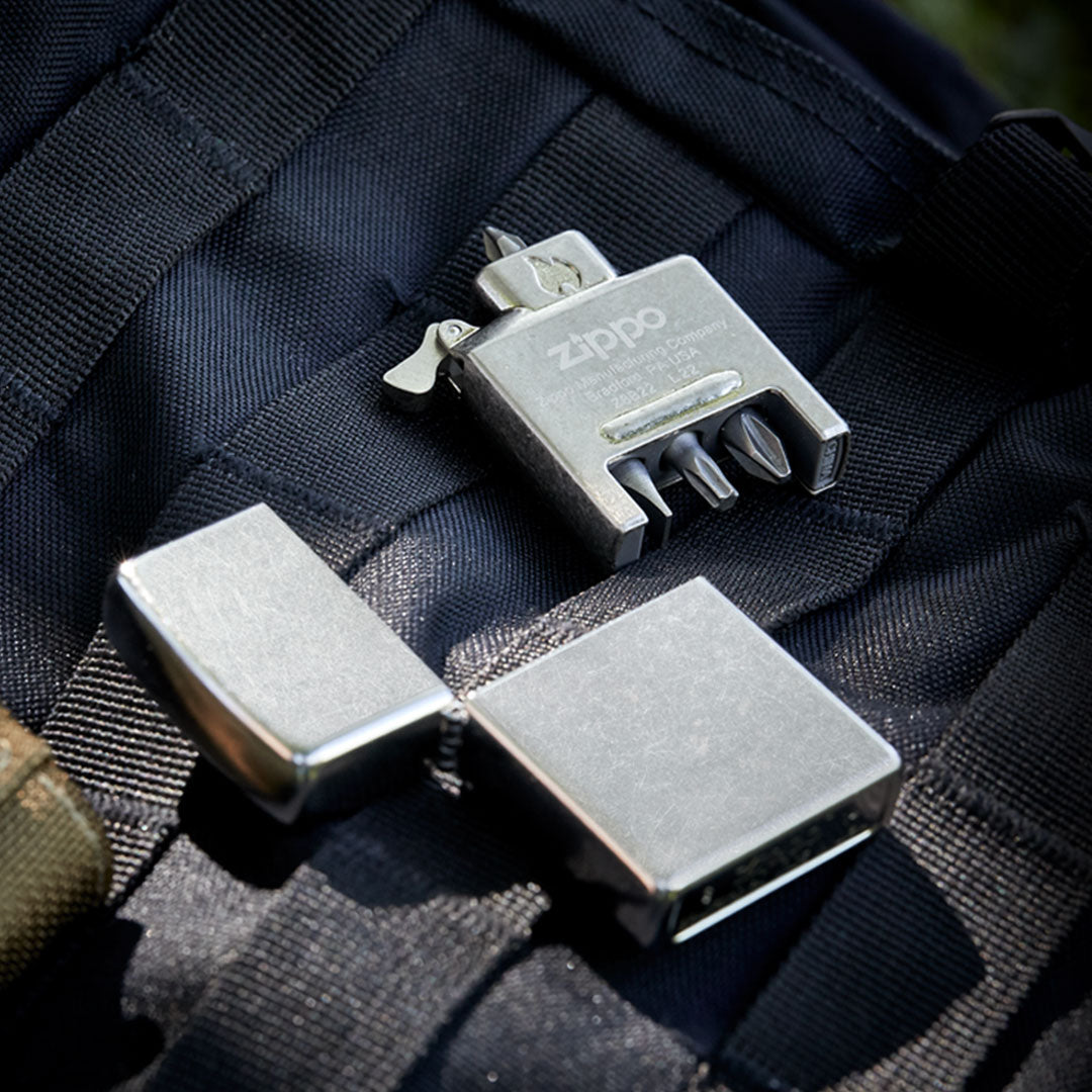 Bit Safe Screwdriver Insert removed from a Classic Zippo case.