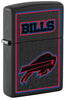 Front shot of NFL Buffalo Bills Windproof Lighter standing at a 3/4 angle.