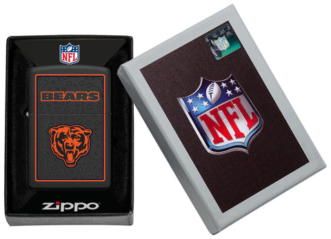 NFL Chicago Bears Windproof Lighter in its packaging.