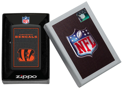 NFL Cincinnati Bengals Windproof Lighter in its packaging.