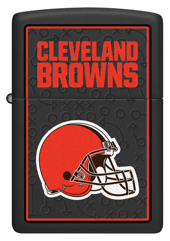 Front shot of NFL Cleveland Browns Windproof Lighter.