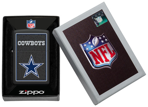 NFL Dallas Cowboys Windproof Lighter in its packaging.