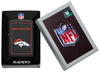 NFL Denver Broncos Windproof Lighter in its packaging.
