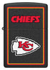 Front shot of NFL Kansas City Chiefs Windproof Lighter.