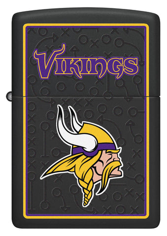 Front shot of NFL Minnesota Vikings Windproof Lighter.