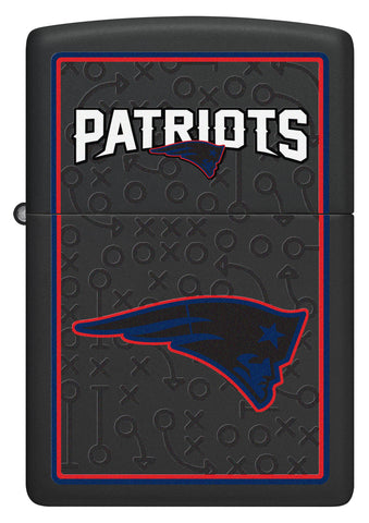 Front shot of NFL New England Patriots Windproof Lighter.
