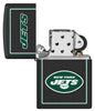 NFL New York Jets Windproof Lighter with its lid open and unlit.