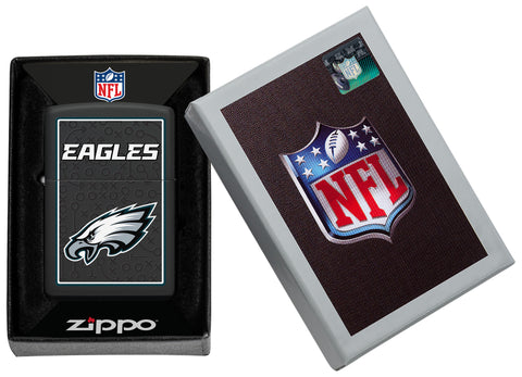 NFL Philadelphia Eagles Windproof Lighter in its packaging.