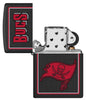 NFL Tampa Bay Buccaneers Windproof Lighter with its lid open and unlit.