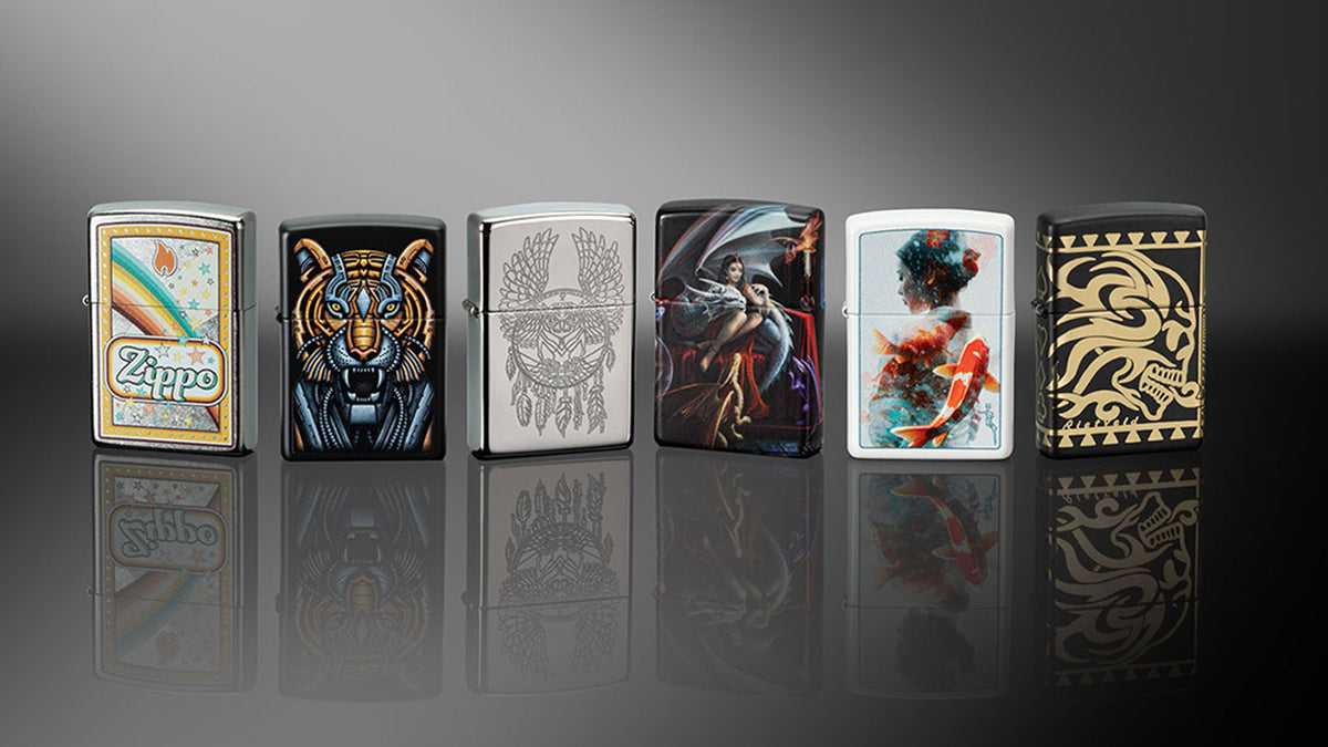 Five new lighter designs released for the December 2024 Web Debut.