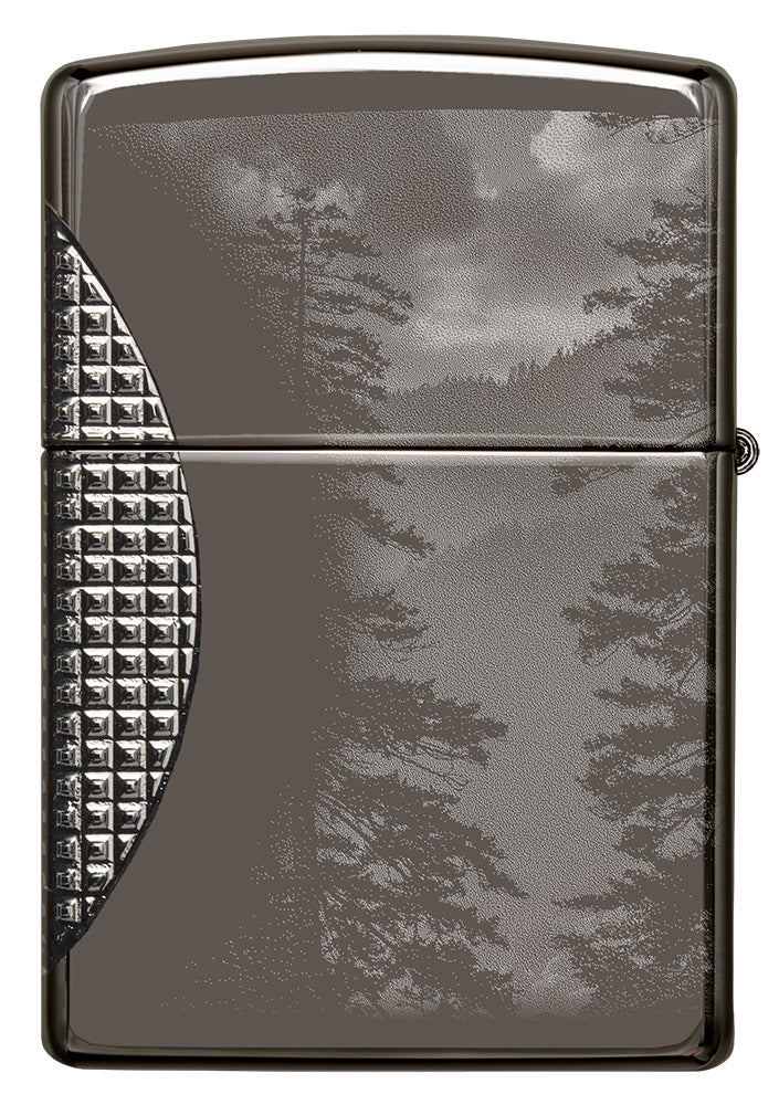 Back shot of Wolf Design Armor® Black Ice® Windproof Lighter