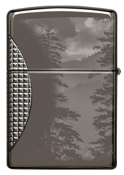 Back shot of Wolf Design Armor® Black Ice® Windproof Lighter