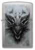 Front shot of Zippo Dragon Design Linen Weave Windproof Lighter.