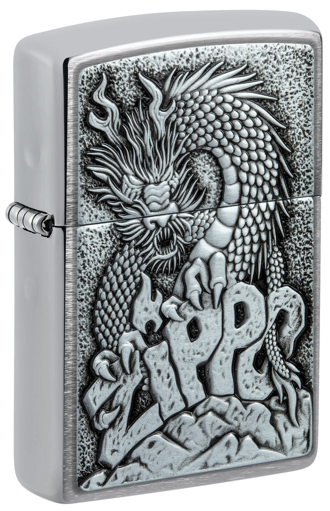 Zippo Design Brushed Chrome Windproof Lighter | Zippo USA