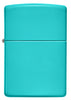 Front of Classic Flat Turquoise Windproof Lighter