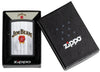 Zippo Jim Beam Black Matte Windproof Lighter in its packaging.