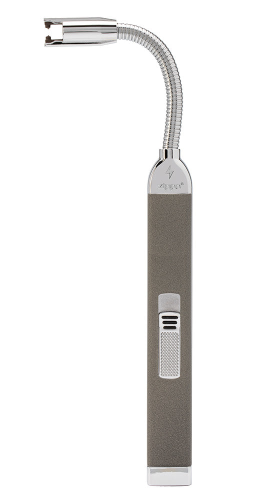 Rechargeable Candle Lighter Candy Apple Red front, with lit arc