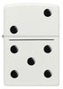 Front view of Zippo Domino Design White Matte Windproof Lighter.