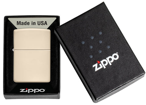 Classic Flat Sand Windproof Lighter in its packaging