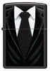 Front of Black Tie Design Windproof Lighter