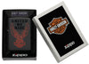 Zippo Harley-Davidson® Black Matte Windproof Lighter in its packaging.