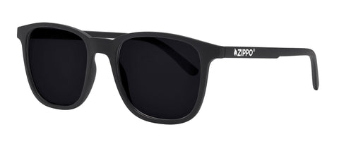 Front angled shot of Zippo Classic Sunglasses OB113 - Black.