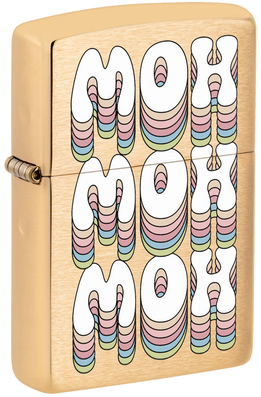 Front view of MOH Design Windproof Lighter standing at a 3/4 angle