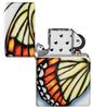 Zippo Butterfly Design 540 Color Windproof Lighter with its lid open and unlit.