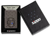 Zippo Ocean Crystal Black Ice® Windproof Lighter in its packaging.