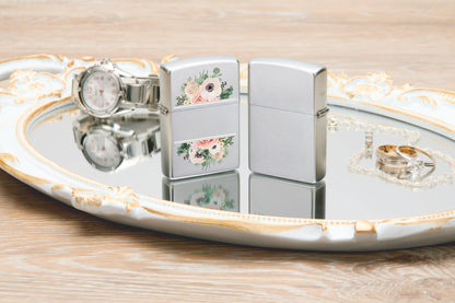 Lifestyle Image of Floral Lighter Windproof Lighter