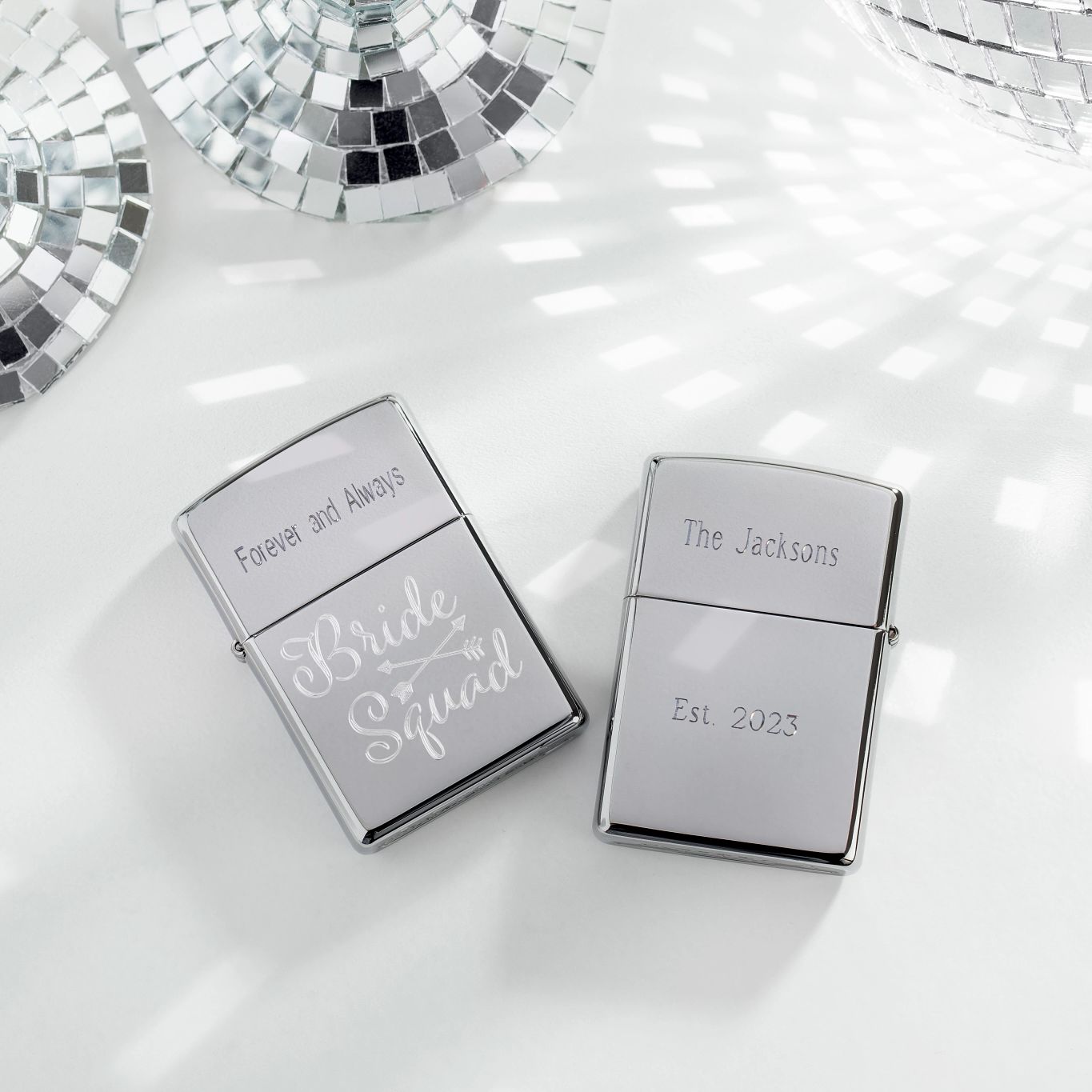 Lifestyle Image of Bridesquad Design Windproof Lighter