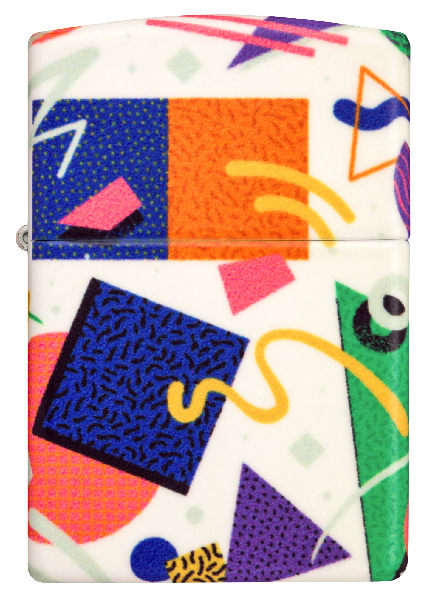 Front view of Zippo Throwback Pattern Design 540 Color Glow in the Dark Windproof Lighter.