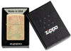Zippo Dragonfly Wing Design High Polish Brass Windproof Lighter in its packaging.