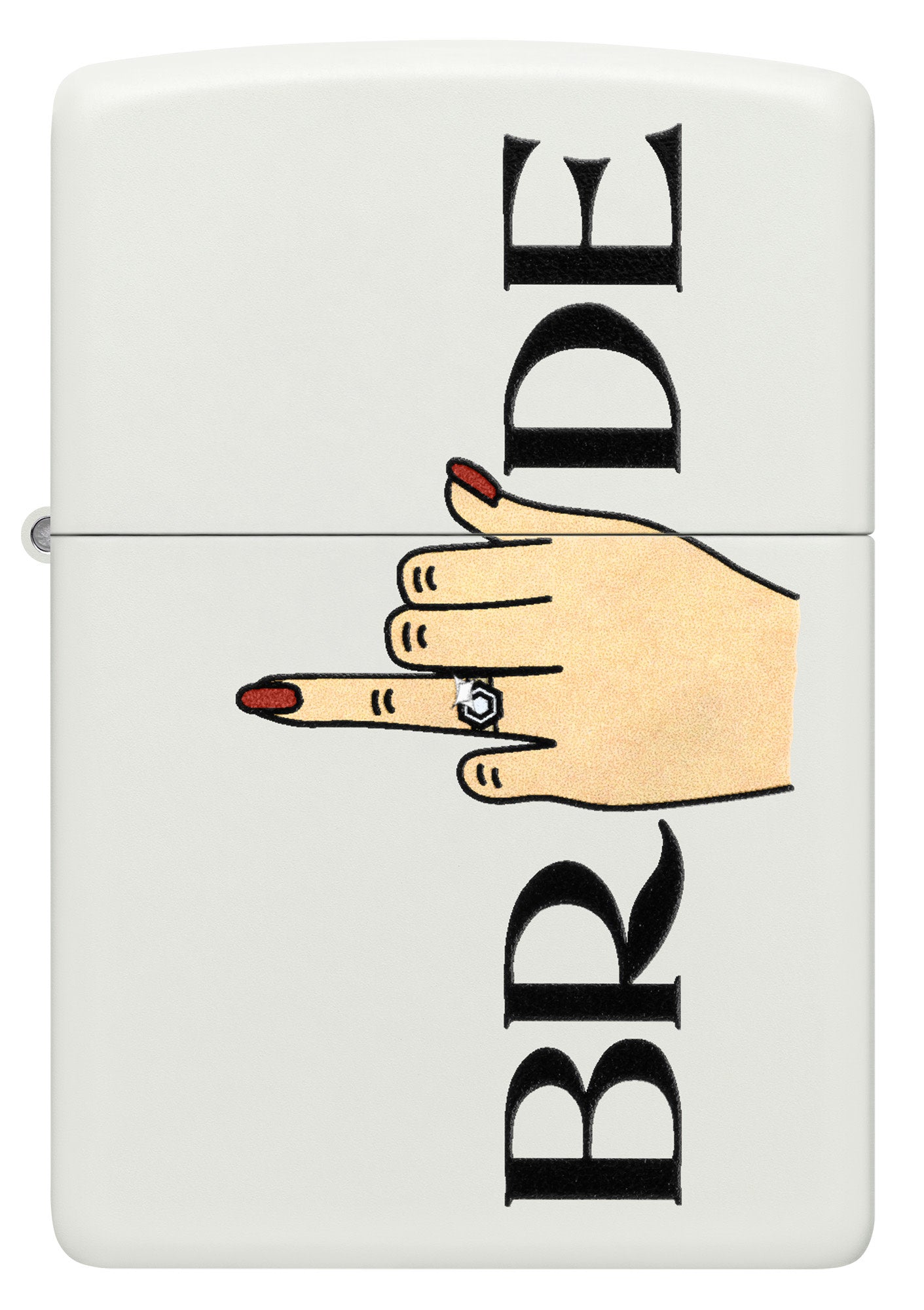 Front of Finger Bling Design Windproof Lighter