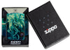 Zippo Anne Stokes Collection 540 Tumbled Brass Windproof Lighter in its packaging.
