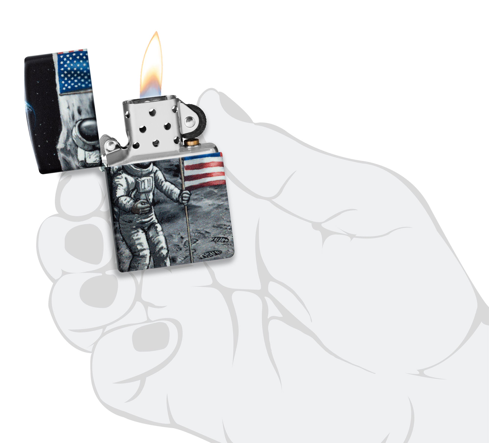 Zippo Moon Landing Design Glow in the Dark Windproof Lighter