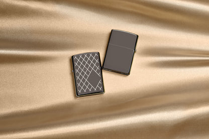 Lifestyle Image of Dapper Diamond Design Windproof Lighter