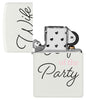 Wife of the Party Windproof Lighter with its lid open and unlit