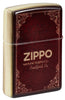 Back shot of Zippo Storybook 540 Matte Windproof Lighter standing at a 3/4 angle.