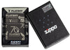 Zippo Playboy 70th Anniversary High Polish Black Windproof Lighter in its packaging.