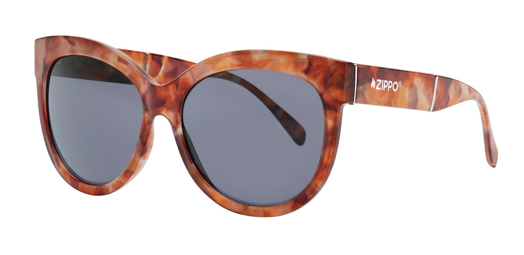 Front angled shot of Zippo Cat Eye Classic Sunglasses OB102.