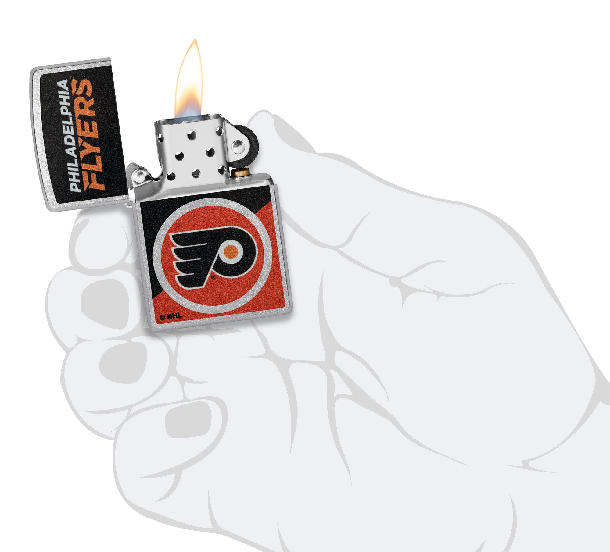 Zippo NHL® Philadelphia Flyers® Street Chrome™ Windproof