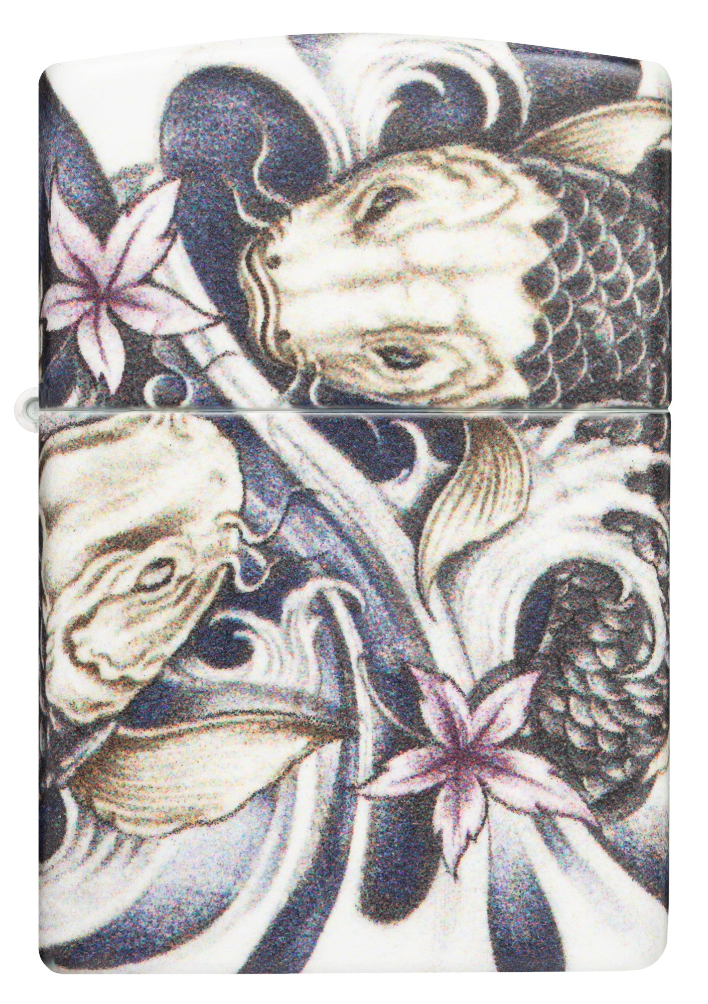 Front shot of Koi Fish 540 Color Windproof Lighter.
