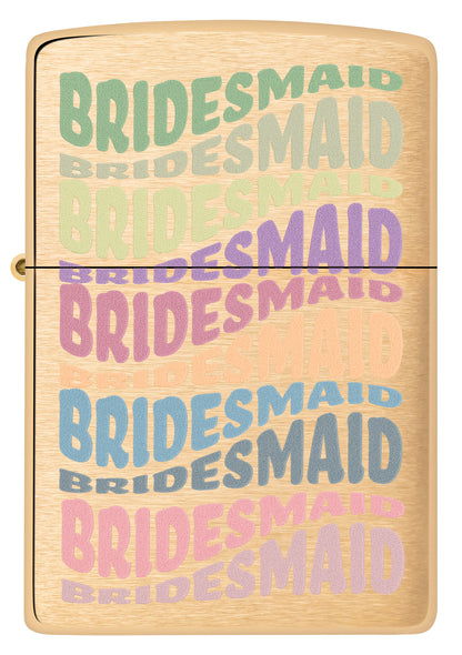Front of Bridesmaid Design Windproof Lighter